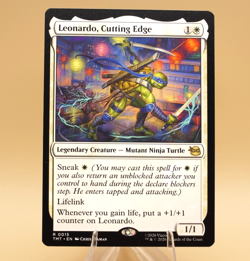 Leonardo, Cutting Edge | 15 | Rare | Reg | TMNT | MTG | StorePromoEligible - Image 1