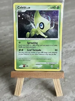 Pokemon TCG *SWIRL* Celebi 7/123 Mysterious Treasures Holo (English) - NM(-) - Image 1