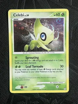 Pokemon TCG *SWIRL* Celebi 7/123 Mysterious Treasures Holo (English) - NM(-) - Image 3