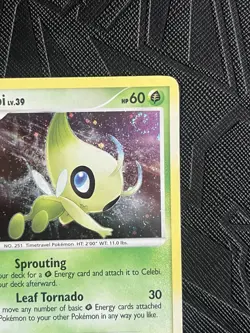 Pokemon TCG *SWIRL* Celebi 7/123 Mysterious Treasures Holo (English) - NM(-) - Image 5