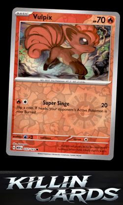 Reverse Holofoil Vulpix 037/165 Pokemon Common SV: Scarlet & Violet 151 Card NM - Image 1