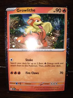 Pokemon SV Black Star Promo Set COSMOS HOLO Growlithe SVP024 - NM "DB" - Image 1