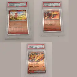 PSA Pokemon Lot Charmander Charmeleon PSA 9 + Charizard ex PSA 5 - Image 1