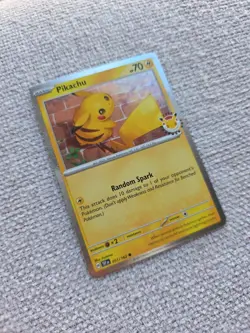 Pikachu 2026 Pokemon Day Stamp - 051/162 - Temporal Forces - Promo Cosmos Holo - Image 2