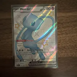 Pokemon Mew ex 216/091 SV: Paldean Fates Shiny Ultra Rare Holo Basic Restart - Image 1