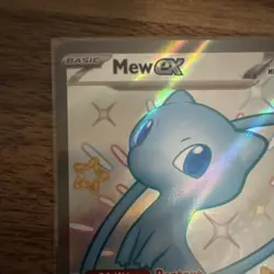 Pokemon Mew ex 216/091 SV: Paldean Fates Shiny Ultra Rare Holo Basic Restart - Image 3