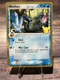 Mimikyu SWSH136 Delta Species Celebrations Promo Black Star Pokemon - Image 1
