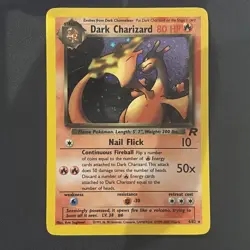 Dark Charizard 21/82 Holo Team Rocket Pokemon Mp - Image 1