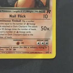 Dark Charizard 21/82 Holo Team Rocket Pokemon Mp - Image 5