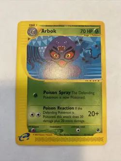 Pokemon Arbok 35/165 RARE Expedition Base Set E- Reader Non Holo MINT - Image 1