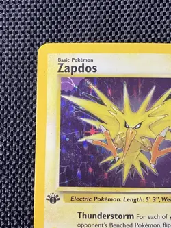 Zapdos 1st Edition 15/62 Holo WOTC Fossil Pokemon TCG 1999 - Image 2