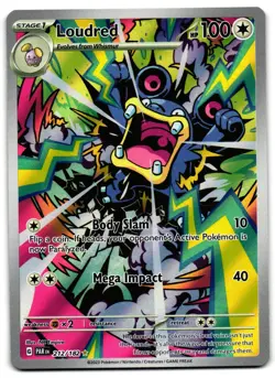 Loudred 212/182 - Paradox Rift Illustration Rare Pokemon TCG - LP Card - Image 1
