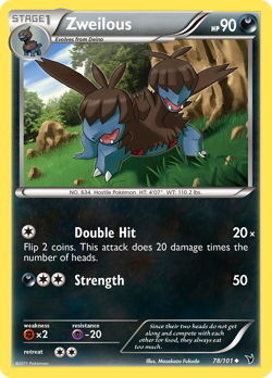 Zweilous 78/101 Uncommon | Noble Victories | Pokemon Card - Image 1