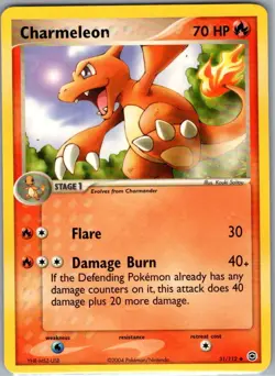Charmeleon 31/112 Non Holo FireRed & LeafGreen - Pokemon Card - NM - Image 1