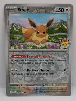 Eevee - (Pokemon Day 2025) (Reverse Cosmos Holo) 074/131 NM - Image 1