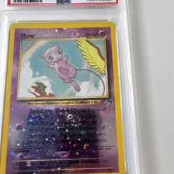 Pokemon TCG Southern Islands Mew 1/18 Reverse Holo PSA 8 - multiple swirls - Image 3