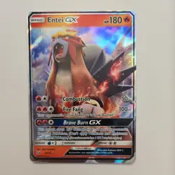 Pokemon TCG Entei GX Shining Legends 10/73 Holo Ultra Rare - Image 1
