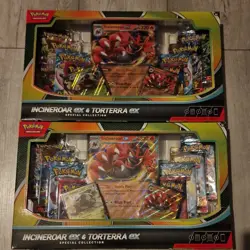 2 x Pokemon TCG Incineroar EX & Torterra Ex Special Collection Box New Sealed - Image 1