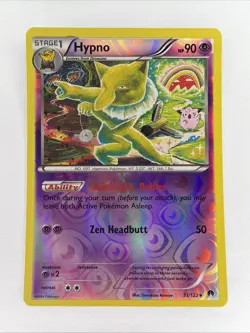 Pokemon - Hypno - 51/122 - Rare - Reverse Holo - XY - BREAKPoint NM - Image 1