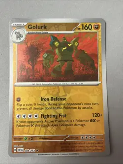Pokemon TCG * SV Temporal Force * 88/162 Golurk REVERSE HOLO Uncommon * FRESH PK - Image 1