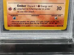 1999 Pokemon Base Set Charmander #46 English Unlimited 46/102 - PSA 10 GEM MINT - Image 4