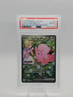 2025 POKEMON JTG EN-SPECIAL ILLUSTRATION RARE #184 LILLIE'S CLEFAIRY EX PSA 8 - Image 1