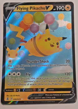 2021 POKEMON TCG CELEBRATIONS FLYING + SURFING PIKACHU V 06/25-08/25 - Image 2