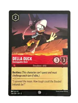 New: Disney Lorcana TCG Into The Inklands Della Duck 106 Regular Common - Image 1