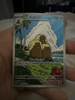 Pokemon TCG Alolan Dugtrio Card 208/191 Surging Sparks Illustration Rare Mint - Image 1