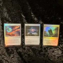 MTG/Foundations/ Commander Cards #0001/0002/0003 Arcane Signet/Sol Ring/Tower - Image 1