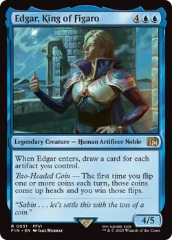 🧙Edgar, King Of Figaro 0051 R FIN Final Fantasy MTG - Image 1