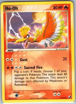 Ho-Oh 27/115 Non Holo Unseen Forces - Pokemon Card - NM - Image 1