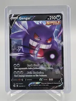 2021 Pokemon Fusion Strike Gengar V 156/264 Ultra Rare NM SHIPS FAST - Image 1