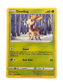New: 2021 Pokemon TCG Deerling 011 Chilling Reign Regular Common - Image 1