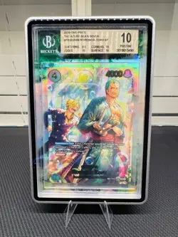 One Piece CCG OP14 Roronoa Zoro PRB02-006 SP Alternate Art BGS 10 - Image 1