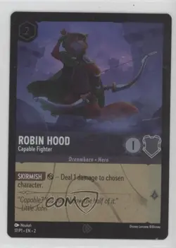 2022-Current Disney Lorcana Promos Robin Hood - Capable Fighter Foil #17 - Image 1