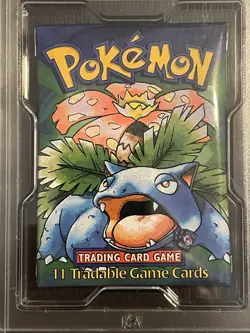 Pokemon Shadowless Booster Pack Venusaur Art PSA 10 GEM MINT - Image 3