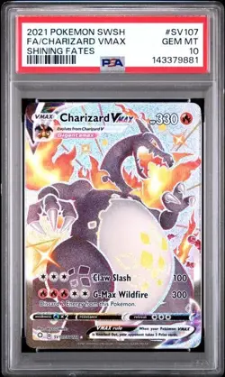 PSA 10 Charizard Vmax SV107/SV122 Pokemon Shining Fates Shiny Vault Sword Shield - Image 1
