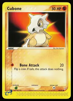 Cubone 40/95 Common Team Magma vs Team Aqua Pokemon Card - Image 1