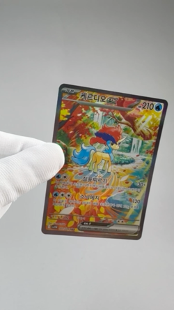 Keldeo ex SAR 169/086 White Flare SV11W Korean Pokemon Card TCG Holo Foil Art NM - Image 2