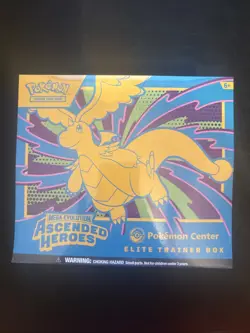 Pokemon TCG Mega Evolution Ascended Heroes ETB Pokemon Center New & Sealed - Image 1