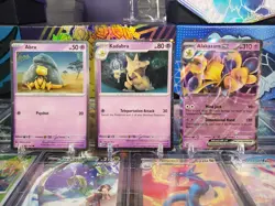 Abra 063/165 Kadabra 064/165 Alakazam EX Pokemon TCG Cosmo Holos 151 - Image 1