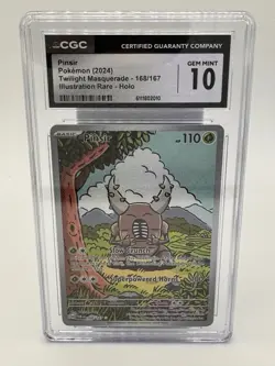 Pokemon CGC 10 Pinsir Twilight Masquerade Illustration Rare - Image 1