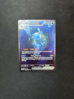 Pokemon TCG Scarlet & Violet 151 Blastoise EX Holo 200/165 Illustration Rare - Image 1