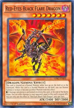 Legendary Decks II #LDK2-ENJ02 Red-Eyes Black Flare Dragon - Image 1