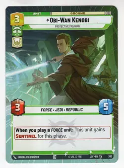 Star Wars Unlimited LotF Hyperspace Card LOF360 Obi-Wan Kenobi - Image 1