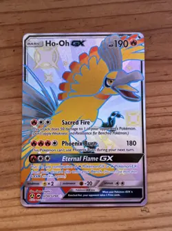 Pokemon TCG Ho-Oh GX SV50/SV94 Hidden Fates Shiny Holo Rare Card - Image 1