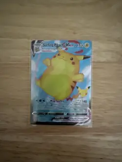 Pokemon Pikachu TCG Surfing VMAX Full Art Celebrations Card 009/025 NM Condition - Image 1