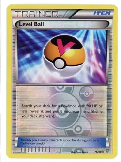 Level Ball Reverse Holo 76/98 Ancient Origins Pokemon Card - Image 1