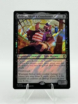 Bebop, Skull & Crossbones – SURGE FOIL | TMNT Universes Beyond MTG Rare | NM - Image 1